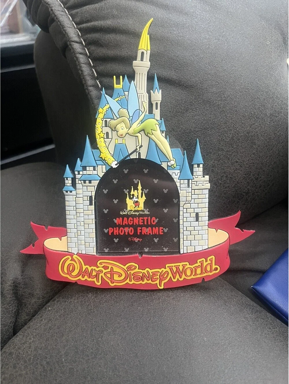 Vintage Walt Disney World Tinker Bell Magnetic Picture Frame Magnet Photo